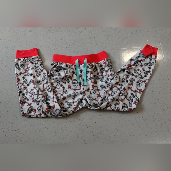 Disney / Pixar Toy Story 4 Sparky Spork PJ pajamas Bottom Pants loungewear size - Picture 4 of 11